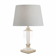 Additional picture of Laura Ashley Carson Table Lamp Base Small Polished Nickel