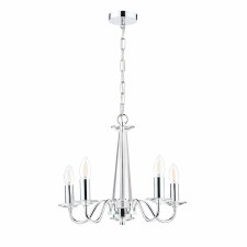 Additional picture of Laura Ashley Blake 5 Light Pendant Crystal