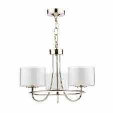 Additional picture of Laura Ashley Southwell 3 Light Pendant Polished Nickel