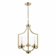 Additional picture of Laura Ashley Joseph 3 Light Chandelier Antique Brass