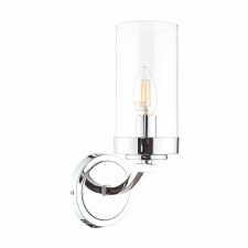 Additional picture of Laura Ashley Joseph Wall Light Polished Chrome
