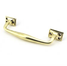 Additional picture of From The Anvil Art Deco Pull Handle Small Aged Brass