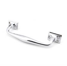 Additional picture of From The Anvil Art Deco Pull Handle Small Polished Chrome