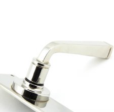 Additional picture of From The Anvil Avon Euro Lock Door Handle Polished Nickel