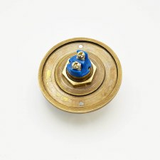 Additional picture of Circular Bell Push Small 60mm Antique Brass