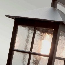 Additional picture of Elstead Winchester Outdoor Wall Light Lantern Fancy Bracket Black