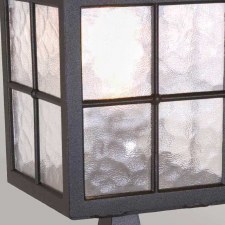 Additional picture of Elstead Winchester Pedestal Lantern Light Black