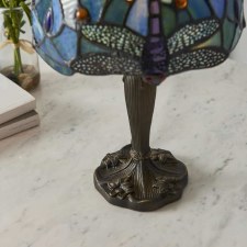 Additional picture of Interiors 1900 Blue Dragonfly Intermediate Tiffany Table Lamp