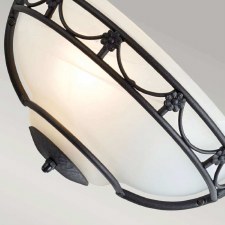 Additional picture of Elstead Carisbrooke Wall Uplight Black