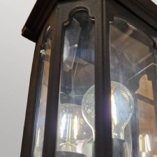 Additional picture of Elstead Chapel 5 Sided Flush Outdoor Wall Light Lantern Black