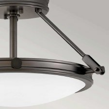Additional picture of Hinkley Collier Semi Flush Ceiling Light Small Black Oxide
