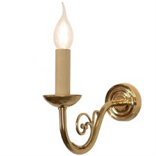 Additional picture of Cottage Single Wall Light Polished Brass Unlacquered
