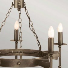 Additional picture of Elstead Cromwell 5 Light Chandelier Old Bronze