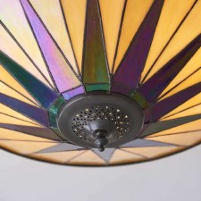 Additional picture of Interiors 1900 Dark Star Tiffany Large Flush Light