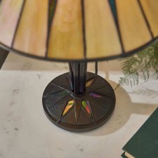 Additional picture of Interiors 1900 Dark Star Tiffany Small Table Lamp