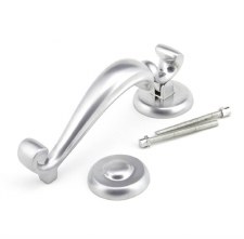 Additional picture of From The Anvil Doctors Front Door Knocker Satin Chrome