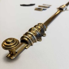 Additional picture of Dutch Door Bolt 24"/600mm Renovated Brass