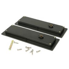 Additional picture of From The Anvil Flush Rectangle Bathroom Pull Art Deco 175mm Aged Bronze