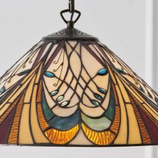 Additional picture of Interiors 1900 Hector Medium Tiffany Ceiling Light Pendant