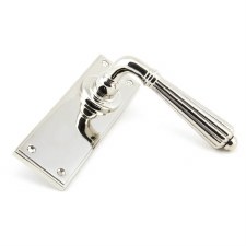 Additional picture of From The Anvil Hinton Latch Set Door Handle Polished Nickel