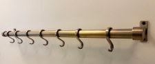 Additional picture of The Kirby Kitchen 3/4" Utility Rail 75cm Antique Satin Brass