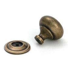 Additional picture of From The Anvil Mushroom Cabinet Knob 38mm Burnished Brass