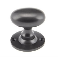 Additional picture of From The Anvil Oval Mortice/Rim Door Knob Set Aged Bronze
