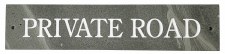 Additional picture of Cumbrian Slate Sign PRIVATE ROAD