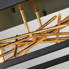 Additional picture of Quintiesse Styx LED Flush Pendant Black & Gold