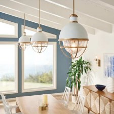 Additional picture of Quintiesse Tollis Pendant Natural Brass & White