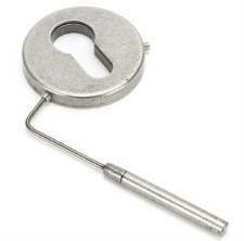 Additional picture of From The Anvil Regency Concealed Escutcheon Euro Pewter