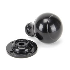 Additional picture of From The Anvil Regency Mortice/Rim Door Knob Black