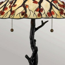 Additional picture of Quoizel Whispering Tree Tiffany Table Lamp