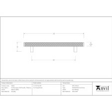 Additional picture of From The Anvil Brompton Pull Handle Medium Satin Stainless Steel