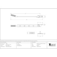 Additional picture of From The Anvil Brompton Window Stay 10" Satin 316 Stainless Steel