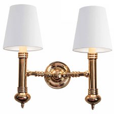 Additional picture of Carlton Twin Wall Light Polished Brass Unlacquered