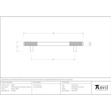 Additional picture of From The Anvil Half Brompton Pull Handle Medium Satin Stainless Steel