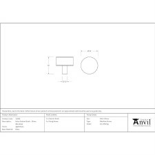 Additional picture of From The Anvil Kelso Cabinet Knob No Rose 32mm Aged Brass