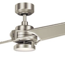 Additional picture of Elstead Xety 56" Ceiling Fan with Light Brushed Nickel