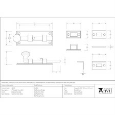 Additional picture of From The Anvil Universal Bolt 4" Polished 316 Stainless Steel