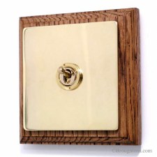 Additional picture of Wooden Mounting Pattress to suit 1 Gang Switches & Sockets