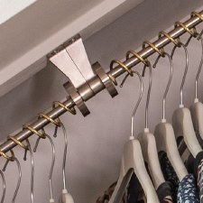 Angled wardrobe online rail