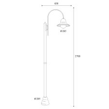 Additional picture of Campanula Lamp Post 1791 Aged Copper