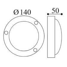Additional picture of Cocci Flush Light 188 Antique Copper