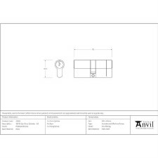 Additional picture of From The Anvil Euro Lock Cylinder 35/35 Polished Bronze Key Alike