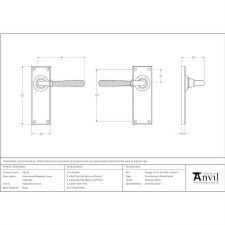 Additional picture of From The Anvil Newbury Hammered Door Latch Handles Polished Chrome