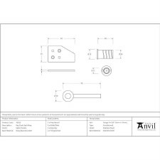 Additional picture of From The Anvil Key Flush Sash Stops Satin Chrome