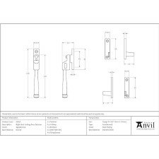 Additional picture of From The Anvil Avon Night Window Fastener Aged Bronze