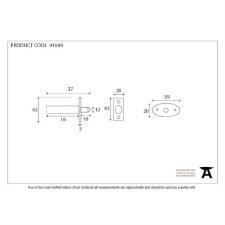 Additional picture of From The Anvil Security Window Bolt Black