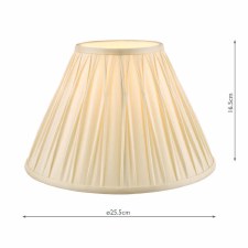 Additional picture of Laura Ashley Fenn Silk Shade 10" Ivory